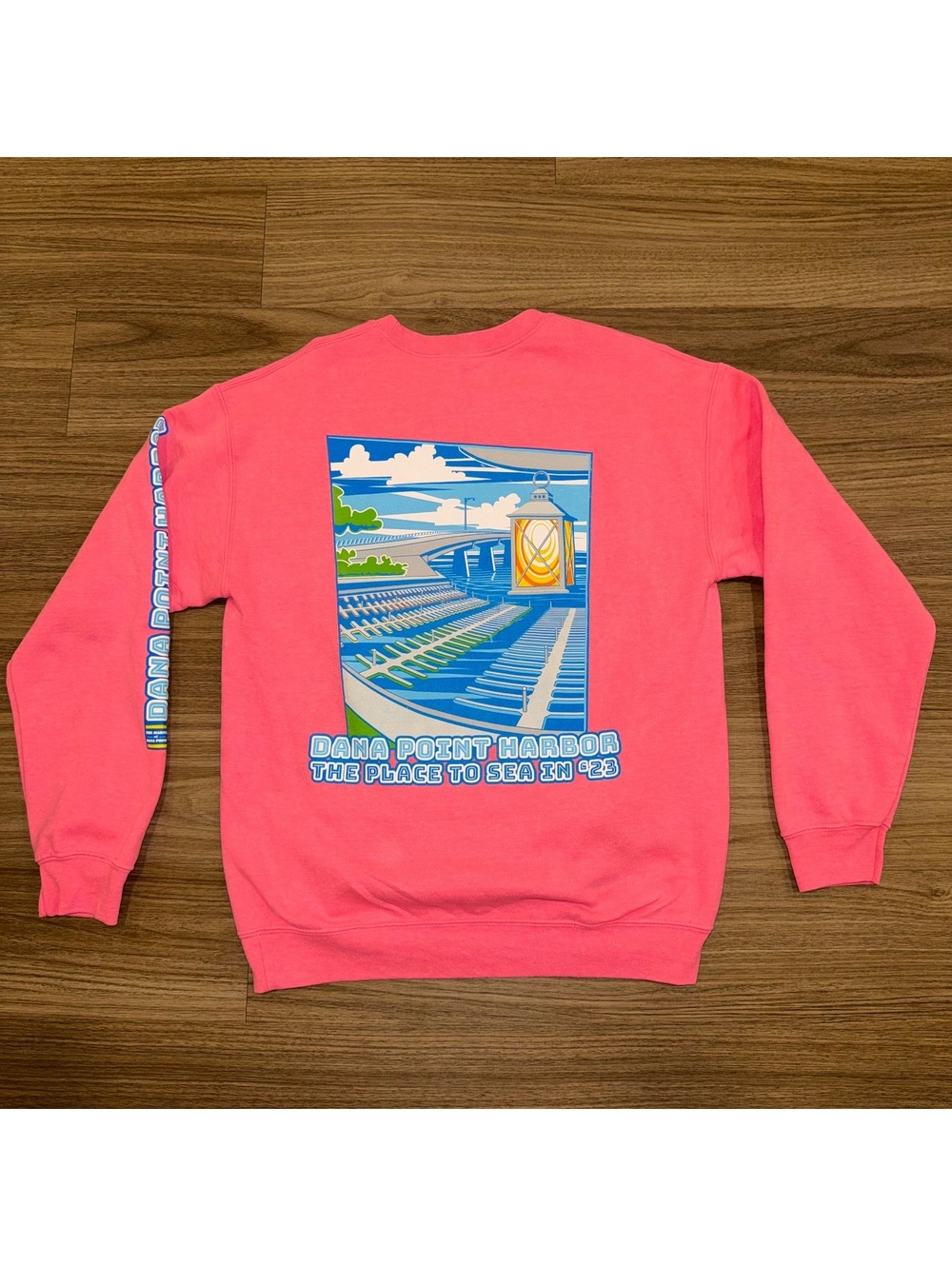 Dana Point Harbor 2023 Pink Sweatshirt Medium #4664